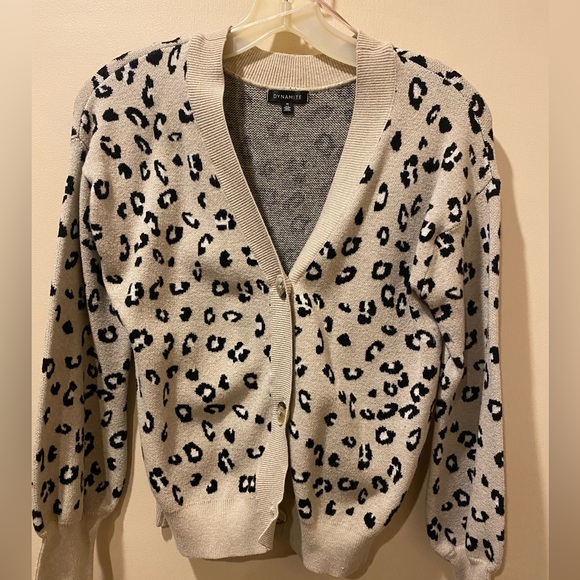 Dynamite leopard button up cardigan - Picture 1 of 4